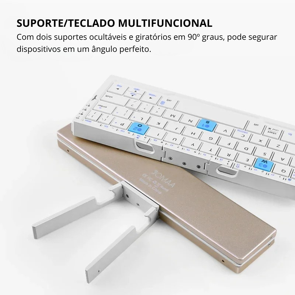 Teclado Bluetooth Dobrável