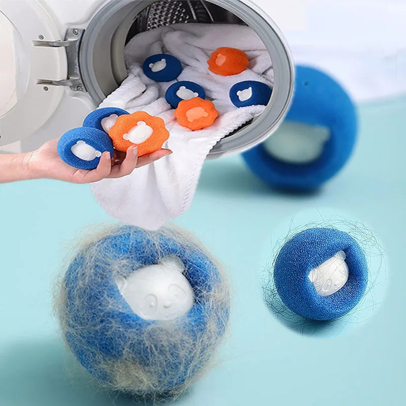 Bolas Reutilizáveis para Remover Pelos e Resíduos na Lavagem De Roupas