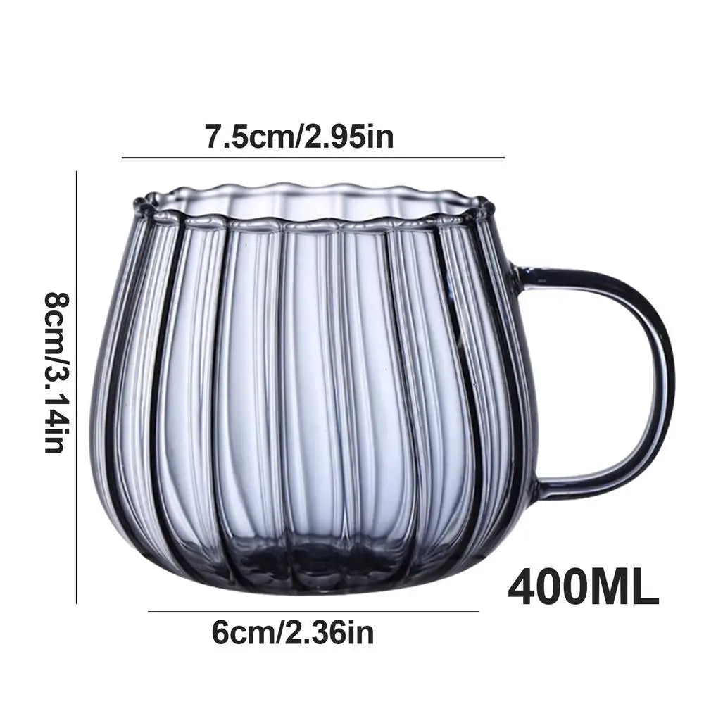 Caneca de Vidro Transparente Criativa