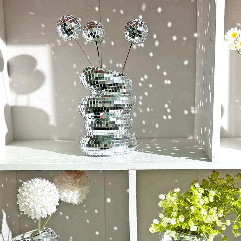 Vaso Espiral Disco Ball