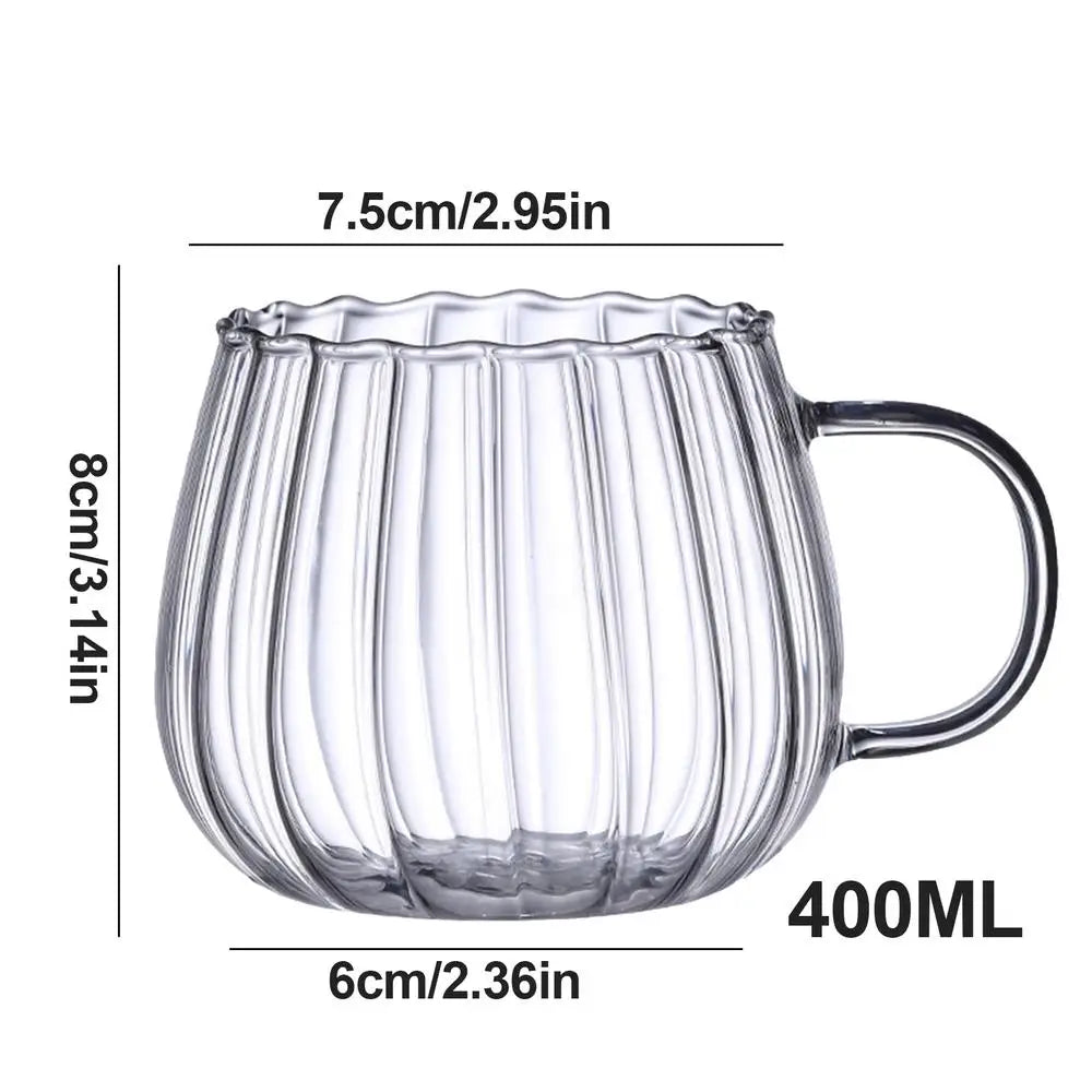 Caneca de Vidro Transparente Criativa